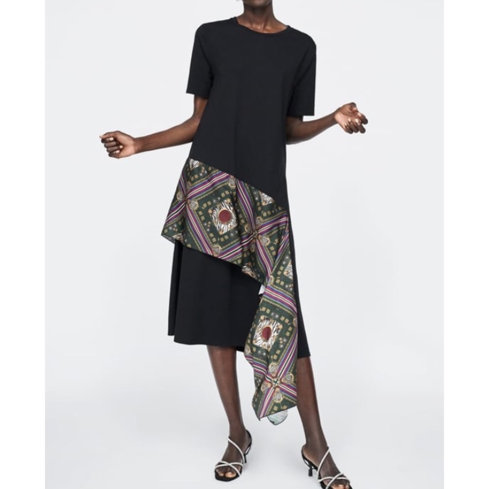 Zara flounce dress